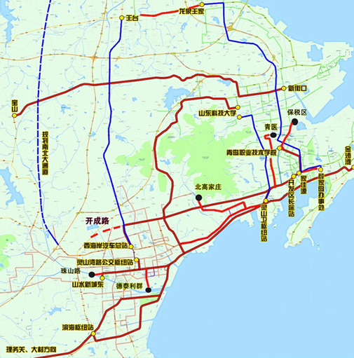 西海岸新區,黃島交通