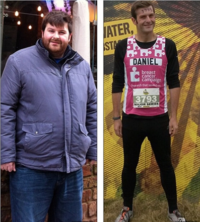 英國男子減肥54公斤變男神帥到熟人認不出（圖）