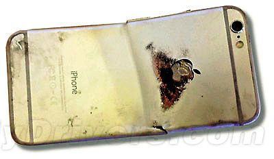 倒霉：iPhone 6彎曲后起火燒傷用戶大腿