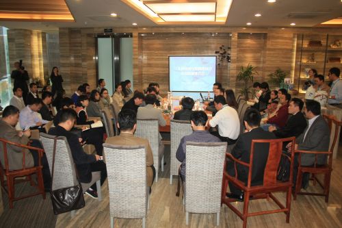 &ldquo;蘭天使&rdquo;移動互聯網創投項目推介會現場。01