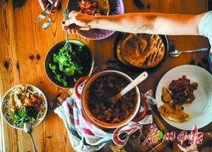 薩什&middot;米妮自給自足的食物。