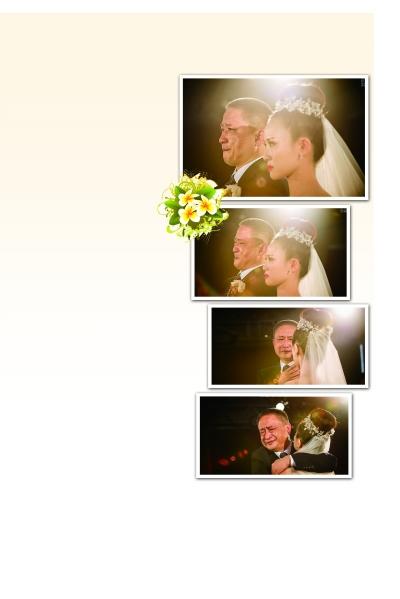 網上熱傳的&ldquo;女兒婚禮，父親淚崩&rdquo;組照。 歪貓 攝