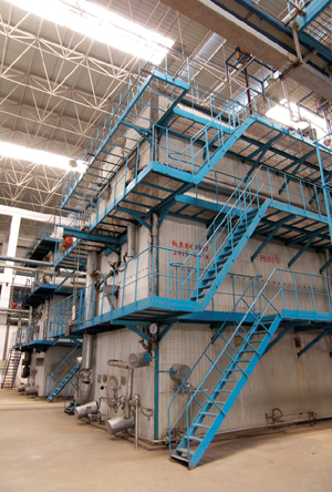 神馳集團水煤漿環(huán)保鍋爐外景