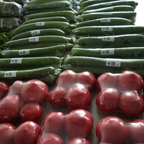 每個蔬菜都有自己的專屬二維碼