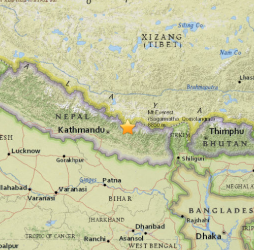 尼泊爾再次發生7.4級地震 印度首都有震感
