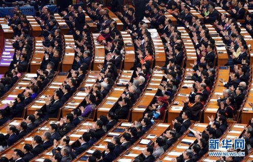 3月3日,中國人民政治協商會議第十二屆全國委員會第四次會議在北京人民大會堂開幕。 新華社記者 楊宗友 攝