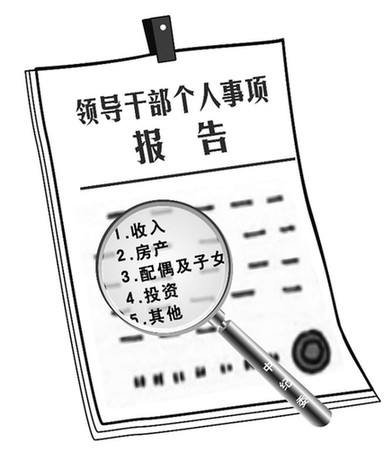 領(lǐng)導(dǎo)干部報(bào)告?zhèn)€人有關(guān)事項(xiàng)