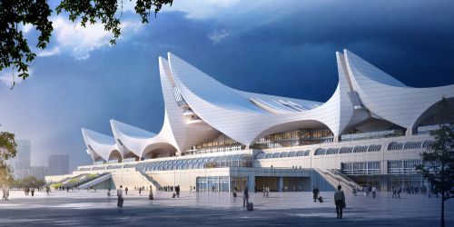 紅島綜合交通樞紐站效果圖