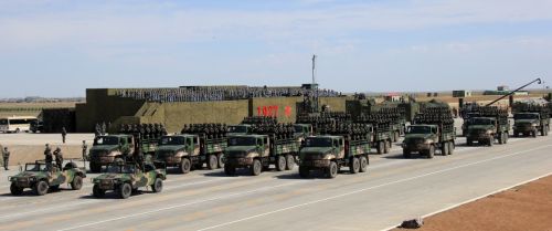 火箭軍部隊方隊。