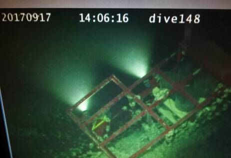 回收設(shè)備前ROV觀測(cè)到系統(tǒng)仍在正常工作