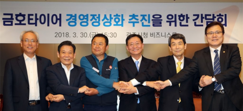 備注：30日下午，錦湖輪胎的工會、債權團、...