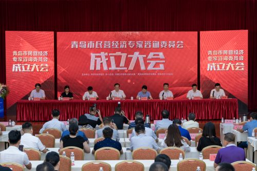青島市民營經濟專家咨詢委員會成立現場