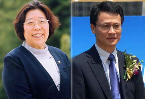 青島海爾董事長楊綿綿(圖左)青島海爾副董事長梁海山(圖右)