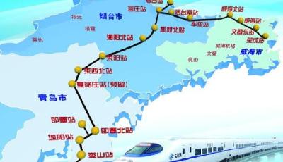 青榮城際鐵路即墨至榮成段正線鋪軌貫通