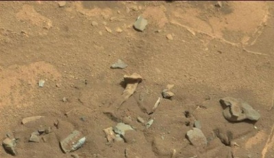 照片显示火星上发现一块“股骨”：风化岩石