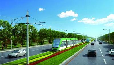 城陽(yáng)有軌電車(chē)進(jìn)入鋪軌階段 今年年底空載試運(yùn)行