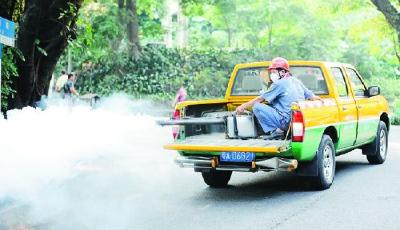 廣東登革熱增至9161例消毒車滅蚊遭居民扔磚