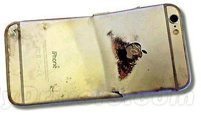 iPhone 6彎曲后竟起火 用戶大腿被燒傷