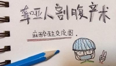 麻醉師畫漫畫與聾啞產婦溝通完成手術 網民大贊手繪"有愛"