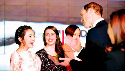威廉王子接見昔日武大校花吳倩 曾飾演“小默笙” 