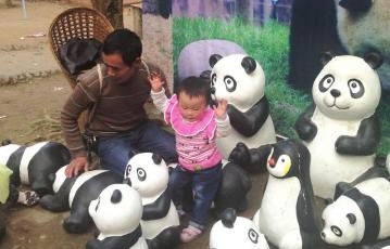 復(fù)合材料制成仿真熊貓 網(wǎng)友質(zhì)疑景區(qū)“熊貓騙局”