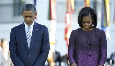 奧巴馬夫婦乘飛機“殊途同歸” 被指燒納稅人錢