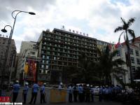 海南三亞拆除12層大型違建酒店