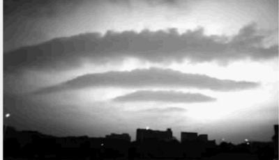 天空驚現巨型“Wifi” 網友調侃密碼是多少