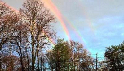 紐約雨后天空現4道彩虹 女子拍下罕見瞬間