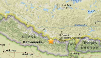尼泊爾再次發生7.4級地震 印度首都明顯有震感