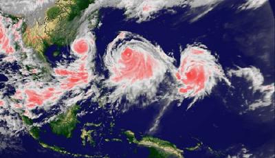 “雙臺風”今明登陸中國沿海 強降雨或持續9天