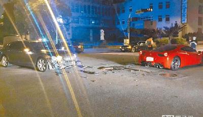 車號8889法拉利撞車號9888賓利 修車費200萬元