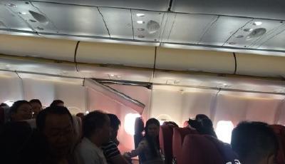 海航遭遇晴空顛簸 機上人員“起飛”破相流血