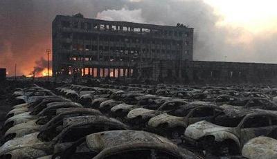 天津爆炸燒毀汽車價值超20億 大眾2748輛車被毀