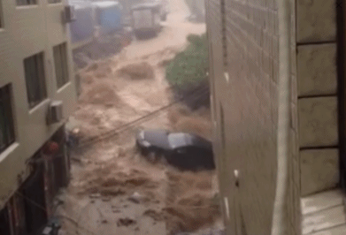 福建福鼎降暴雨致嚴重內澇 動車組停止運營