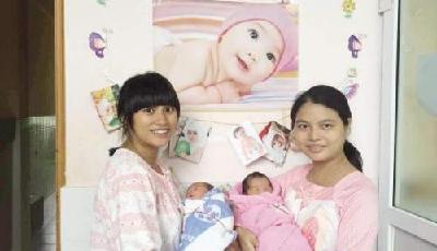 廈門2名女嬰同時同院出生 同高同重不同媽(圖)