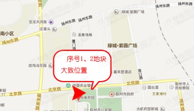 膠州主城區2宗商業地塊將拍賣 建面超5.6萬㎡