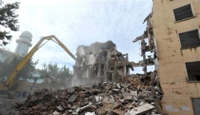 宣化路28號筒子樓開拆 原地將建設公共休閑綠地