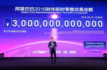 阿里巴巴2016財(cái)年電商交易額突破3萬億元