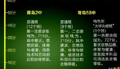 市教育局发布中考录取分数线
