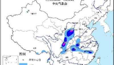 暴雨藍(lán)色預(yù)警：四川盆地等局地將有大暴雨
