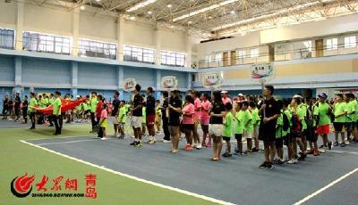 青岛市2016第20届“新兴杯”中小学生网球赛开拍