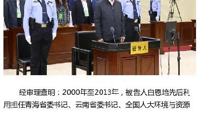 云南原省委書記白恩培一審被判死緩 不得減刑