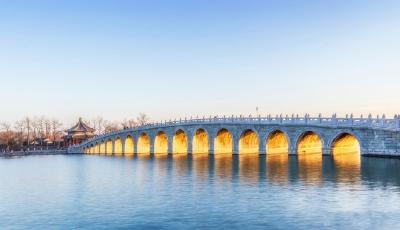 組圖：美爆！頤和園重現(xiàn)金光穿洞奇景