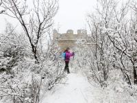 春雪映長城 江河裹銀裝