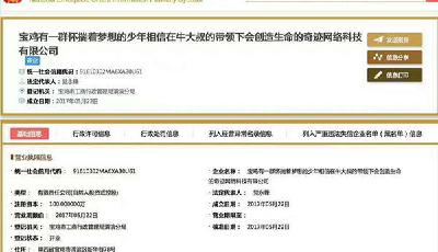 陜西一公司注冊名稱達39字 工商局：雖奇怪但沒違規