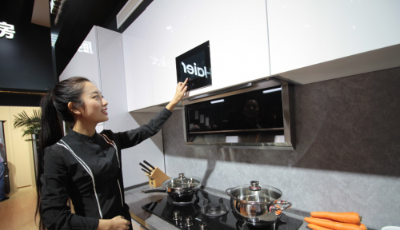 全球首臺全隱藏式吸油煙機亮相海爾電博會