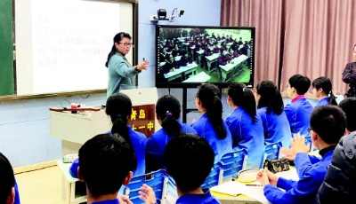 相隔3600里 甘肃宕昌学生和青岛学生同堂上课