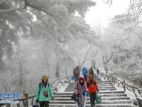 安徽黃山迎來今冬首場降雪