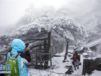 安徽黃山迎來今冬首場降雪